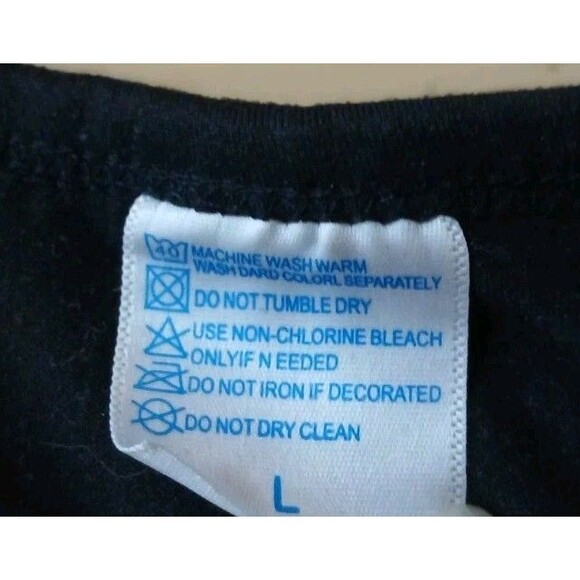 Men’s Black Ghostface Scream Graphic T-Shirt Size L Horror Movie Tee Y2K Grunge - Picture 5 of 5